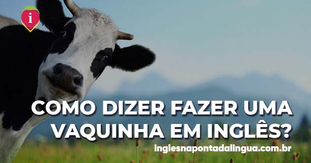 FAZER UMA VAQUINHA em inglês