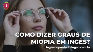 Grau de Miopia em Inglês