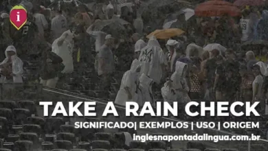 TAKE A RAIN CHECK | significado
