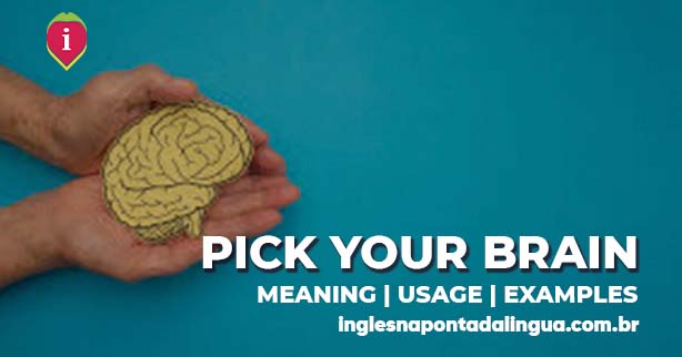 PICK YOUR BRAIN | meaning