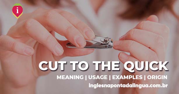 CUT TO THE QUICK | meaning
