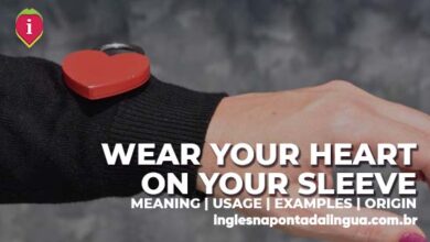 WEAR YOUR HEART ON YOUR SLEEVE | meaning