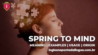 SPRING TO MIND | meaning