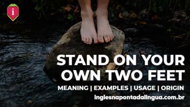 STAND ON YOUR OWN TWO FEET | meaning
