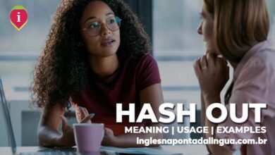 HASH OUT | meaning