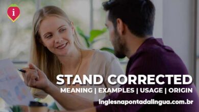 STAND CORRECTED | meaning