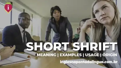 SHORT SHRIFT | meanig